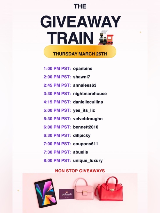 Other - The GIVEAWAY Raid Train | Thursday March 26th | 1:00PM PST